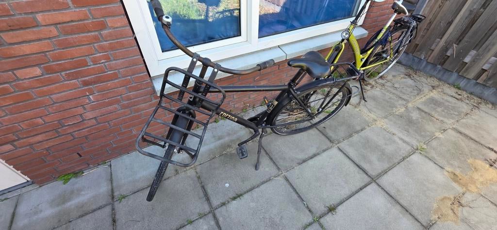 Cortina Transportfiets Zwart - Gebruikt, Fietsen en Brommers, Fietsen | Dames | Damesfietsen, Terugtraprem, Ophalen, Overige merken