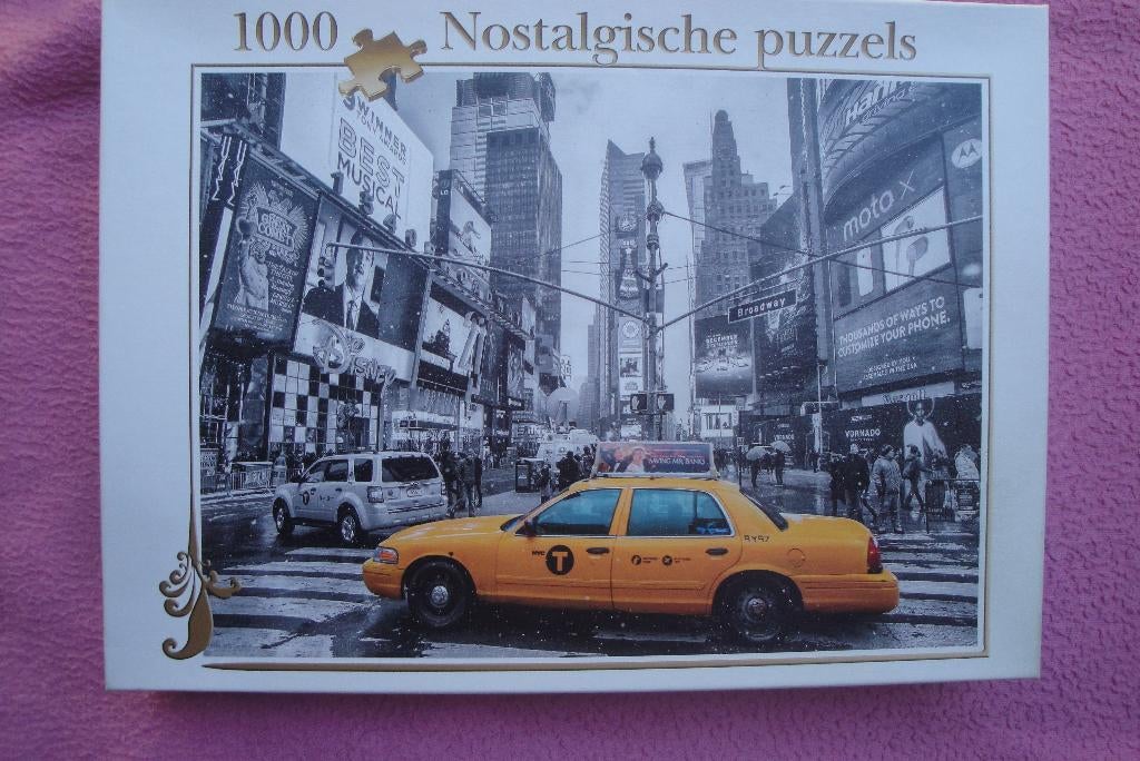NOSTALGISCHE  COLLECTION PUZZLE 1.000 stukjes  2.95euro., Ophalen of Verzenden, 500 t/m 1500 stukjes, Zo goed als nieuw, Legpuzzel