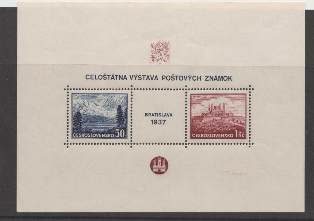 Tjechoslowakije Bratislava (1937)., Verzenden, Overige landen, Postfris