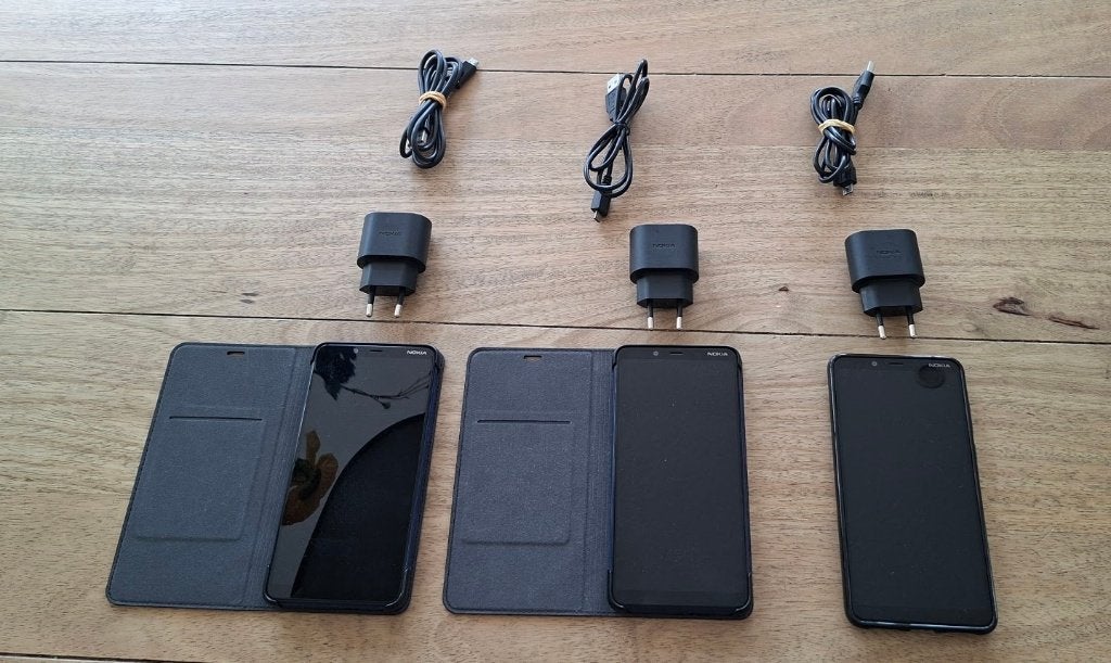 NOKIA 3.1 PLUS IN GOEDE CONDITIE  3stuks een koop., Gebruikt, Overige modellen, Blauw, Touchscreen