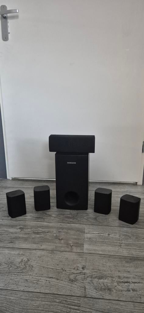 Samsung 5.1 speakerset (zonder kabels/versterker), Gebruikt, Complete surroundset, 120 watt of meer, Ophalen
