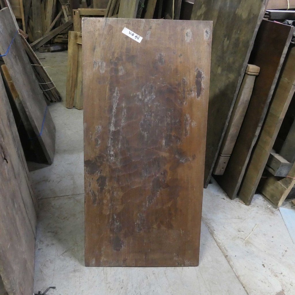 Landelijk oud teak Salon tafel 116x56 gedisseld blad TX25, Ophalen of Verzenden