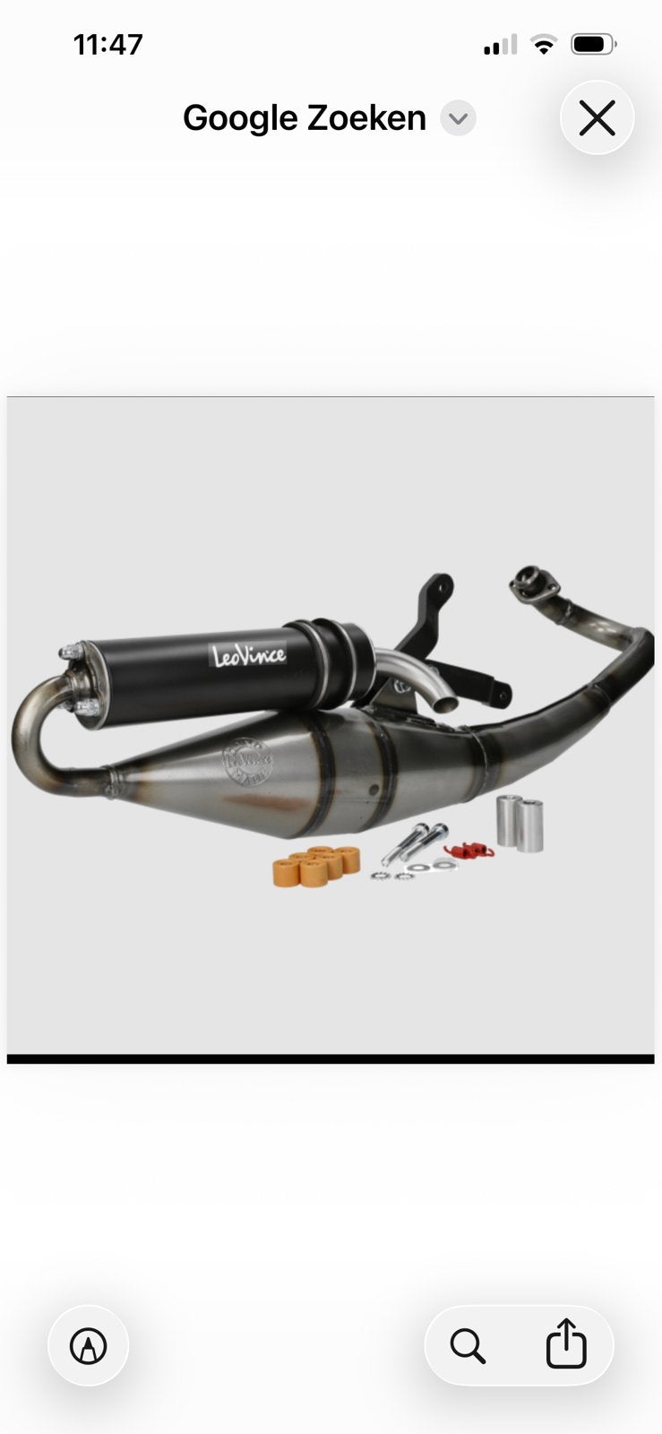 Uitlaat piaggio leovince TT handmade black edition, Ophalen, Nieuw