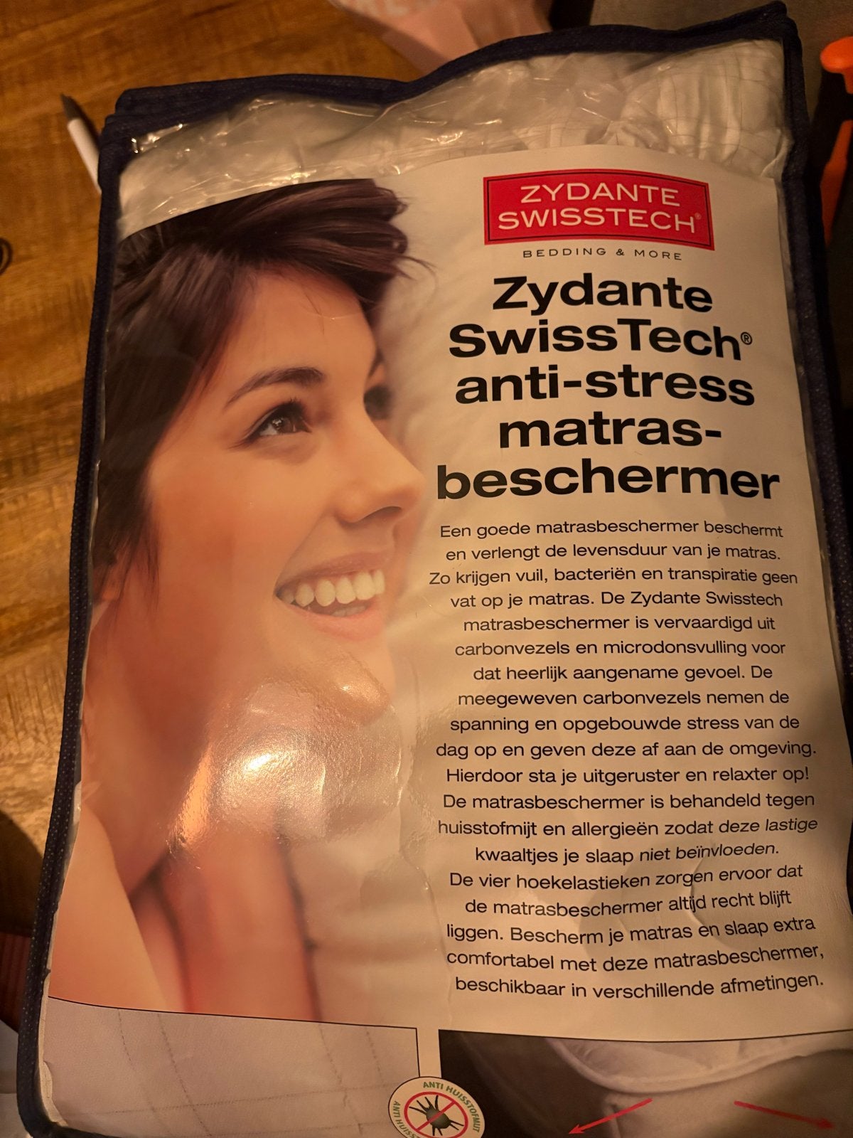 Nieuwe Zydante SwissTech anti-stress matrasbeschermer 180/20, Anti-allergisch, Matrasbeschermer, Wit, Ophalen of Verzenden