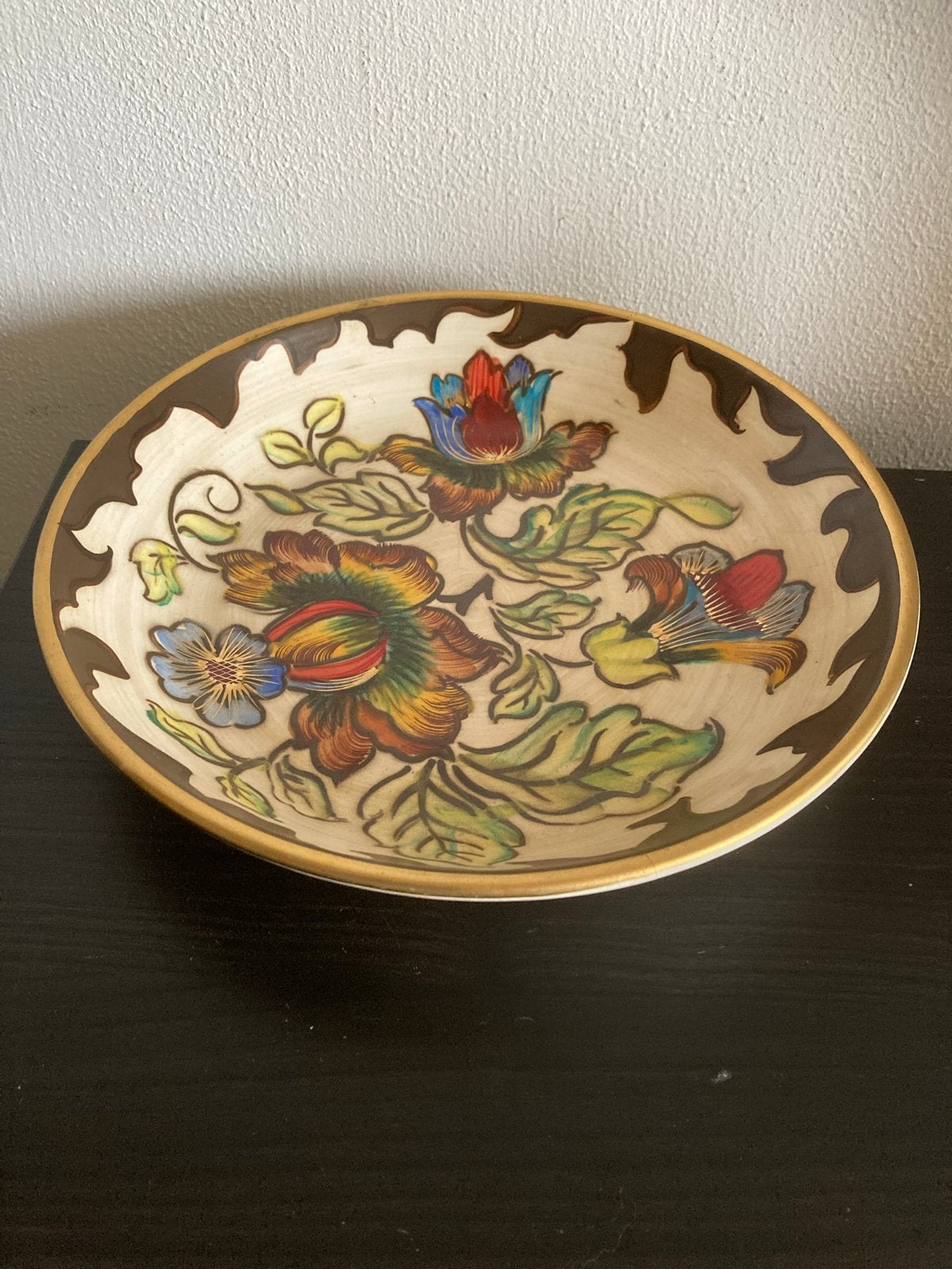 H. Bequet Quaregnon schaal, handwerk, 1950, 26cm, Antiek en Kunst, Ophalen of Verzenden