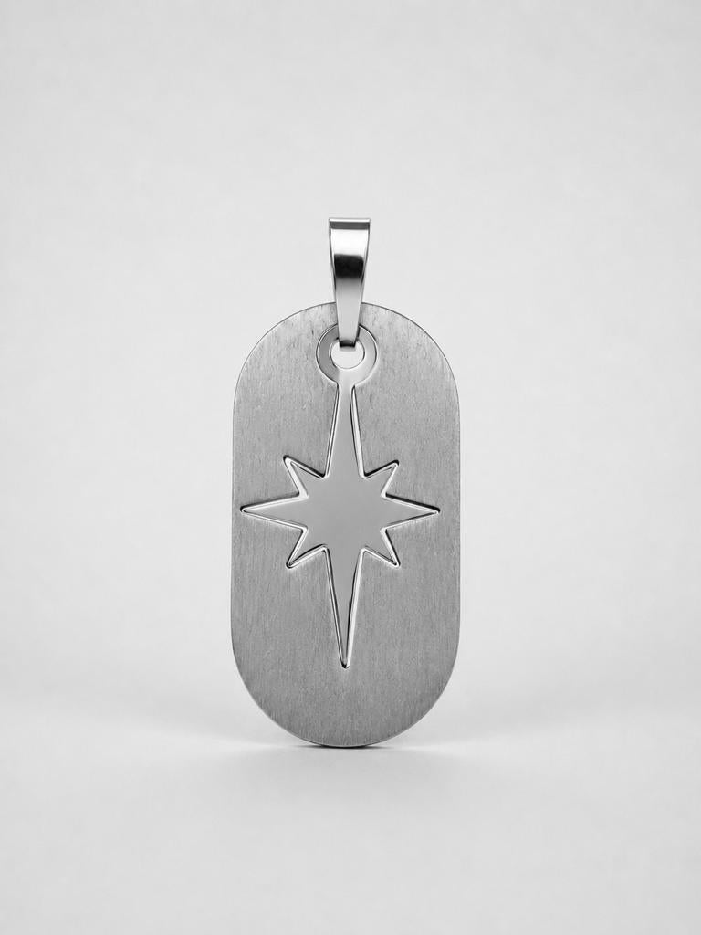 Edelstalen hanger, Sieraden, Tassen en Uiterlijk, Verzenden, Zilver, Overige materialen