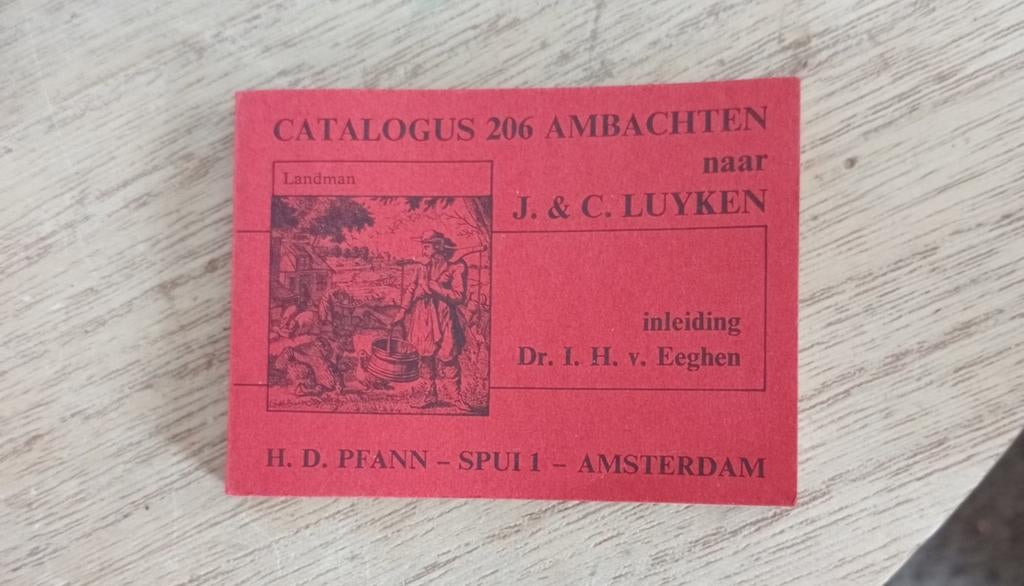 Kleine catalogus 206 ambachten J&C Luyken, Ophalen of Verzenden
