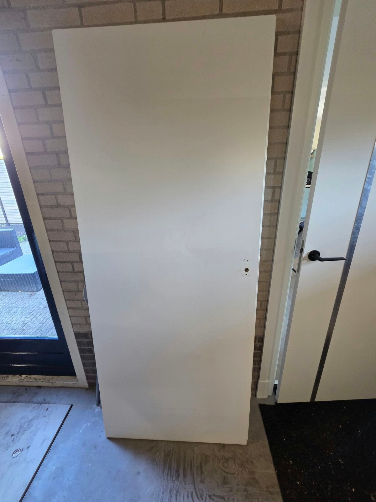 2 Witte binnendeuren, gebruikt maar netjes, Ophalen, Gebruikt, 80 tot 100 cm, Binnendeur