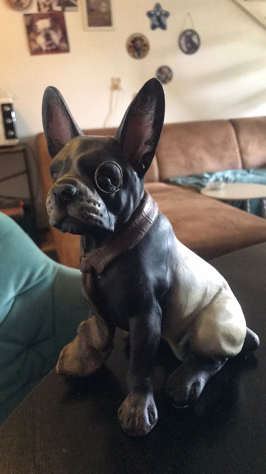 Beeldje Franse bulldog 22 cm hoog, Ophalen of Verzenden