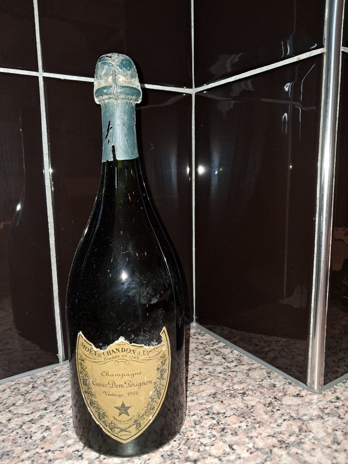 Dom Pérignon Vintage 1966 Champagne - Moët & Chandon, Gebruikt, Frankrijk, Ophalen of Verzenden, Champagne