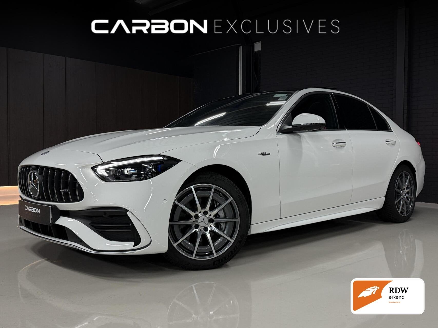 Mercedes C-klasse AMG 43 4MATIC | Pano | Burmester | Head-up, Auto's, Automaat, Gebruikt, 4 cilinders, 11 km/l