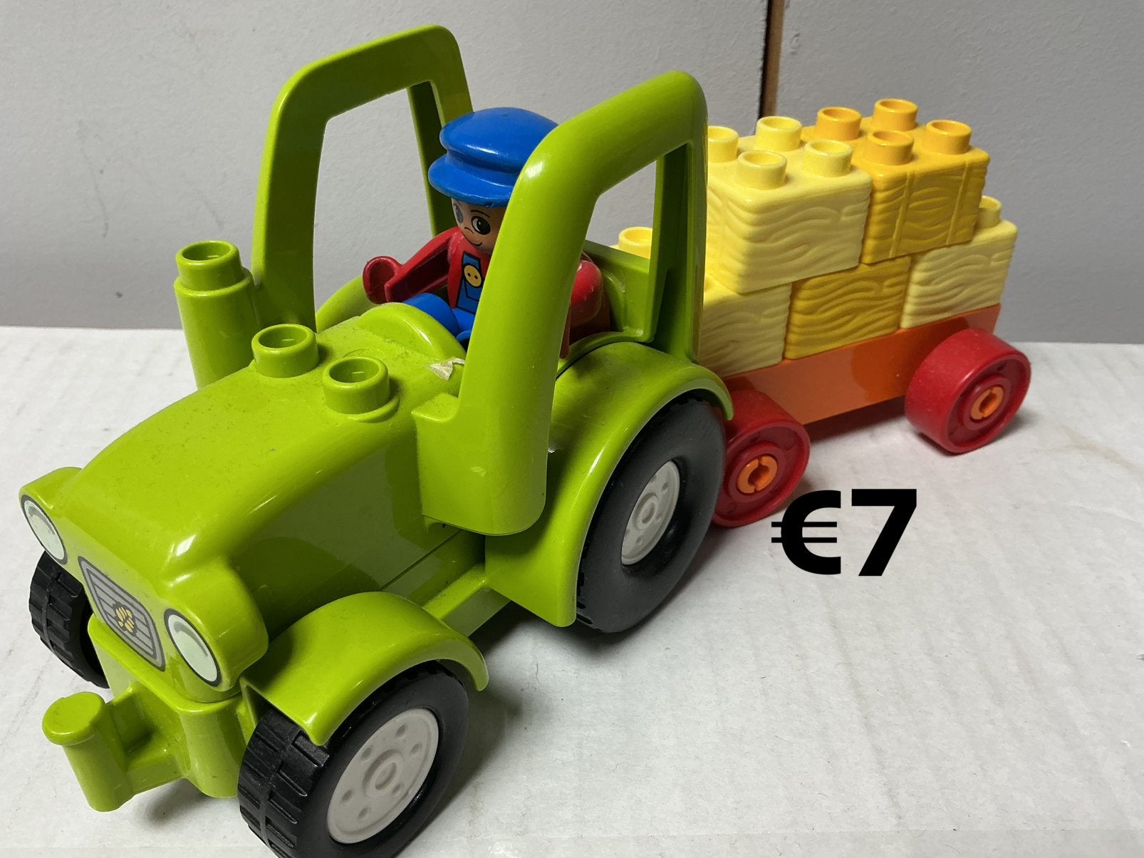 Duplo tractor met aanhanger met hooi, Ophalen of Verzenden, Gebruikt, Duplo