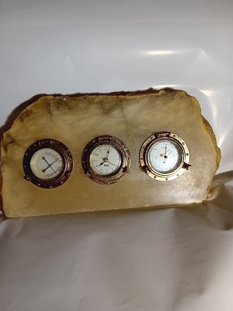 scheeps klok weerstation Weems & plath, Ophalen of Verzenden, Gebruikt, Barometer