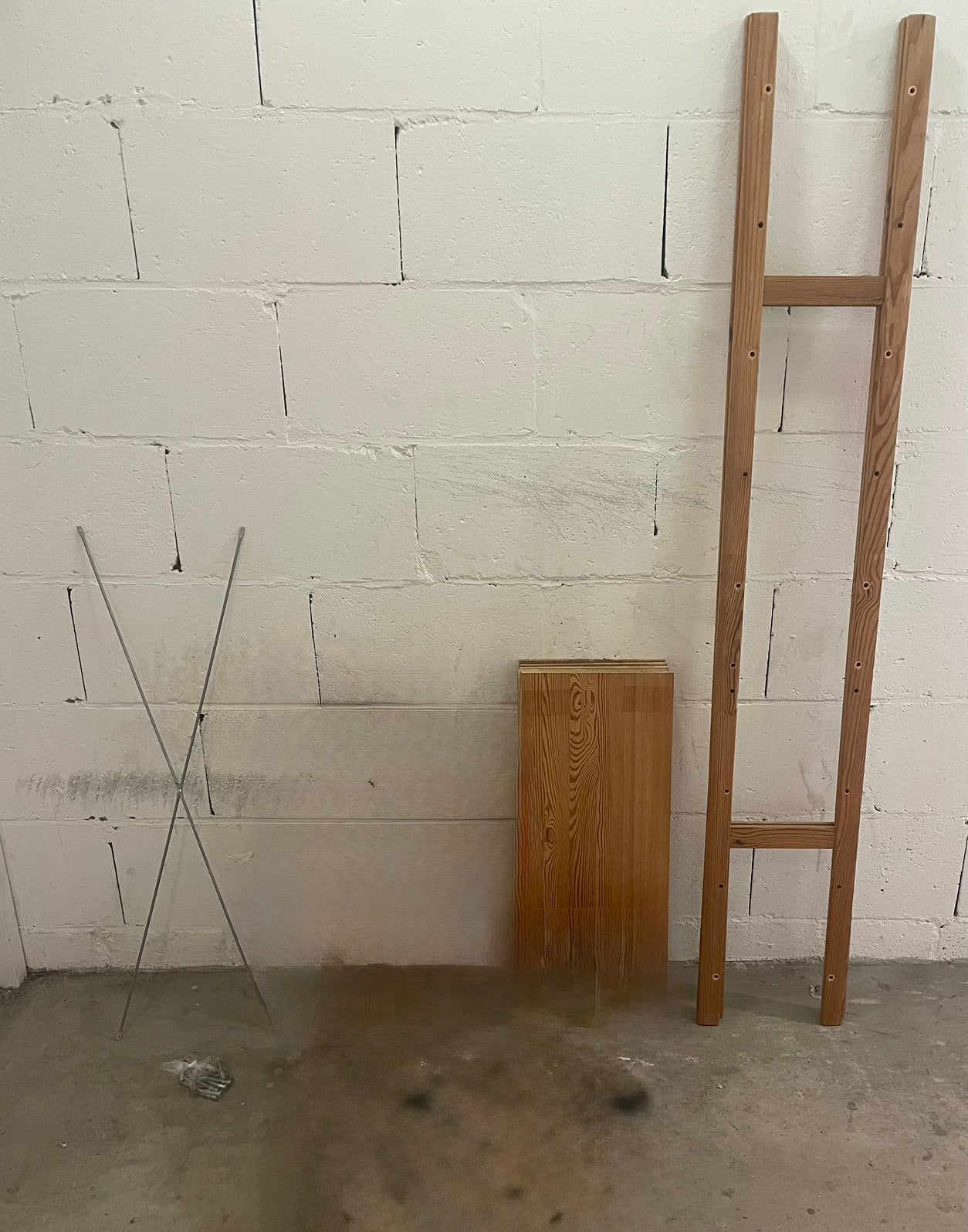 Stellingkast, Hout, 5 planken, zeer stevig, Ophalen, Zo goed als nieuw