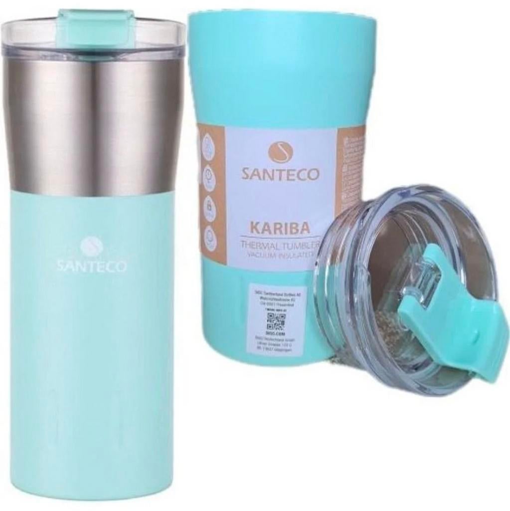 Santeco Kariba Thermosbeker Set - 350ml & 500ml - Mintgroen, Onbekend, raadpleeg verpakking, Nieuw, Ophalen of Verzenden, Info@santeco.com