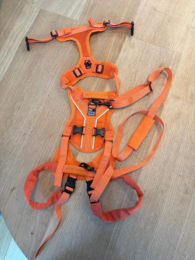 Oranje One Tigris Honden Tuigje - orthopedisch tuig, Dieren en Toebehoren, Ophalen of Verzenden, Zo goed als nieuw