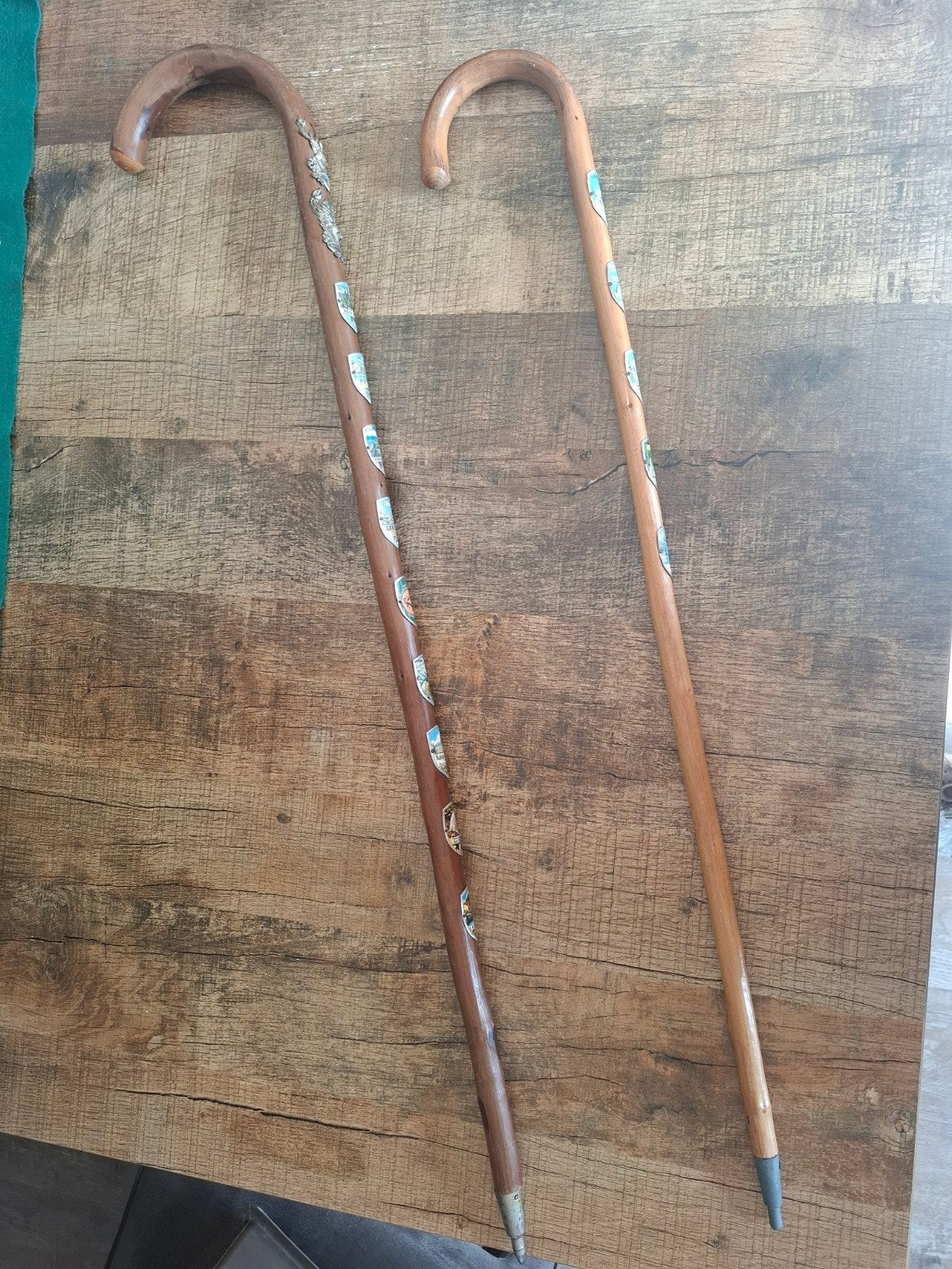 vintage houten wandelstokken, Ophalen of Verzenden, Gebruikt