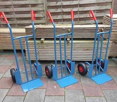 STEEKWAGEN op luchtbanden v.a. €. 69,95, 60 tot 80 liter, Ophalen, Nieuw, Steekwagen