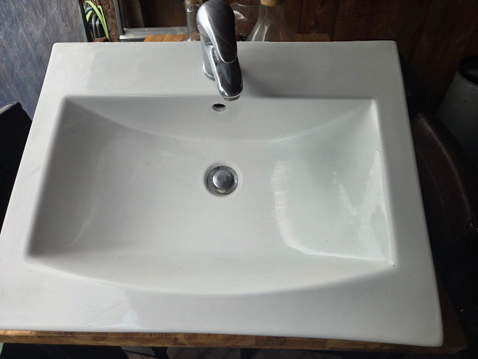 badkamer wastafel, Ophalen