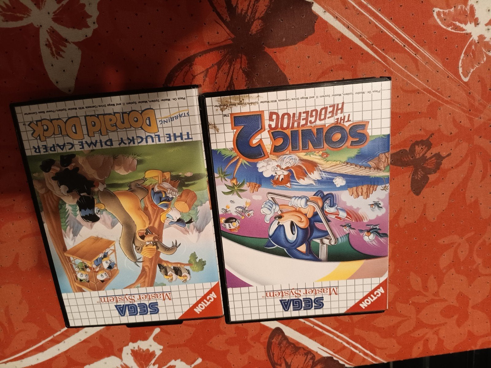 Sega Master System games: Donald Duck & Sonic 2, Gebruikt, 1 speler, Ophalen of Verzenden, Vanaf 3 jaar