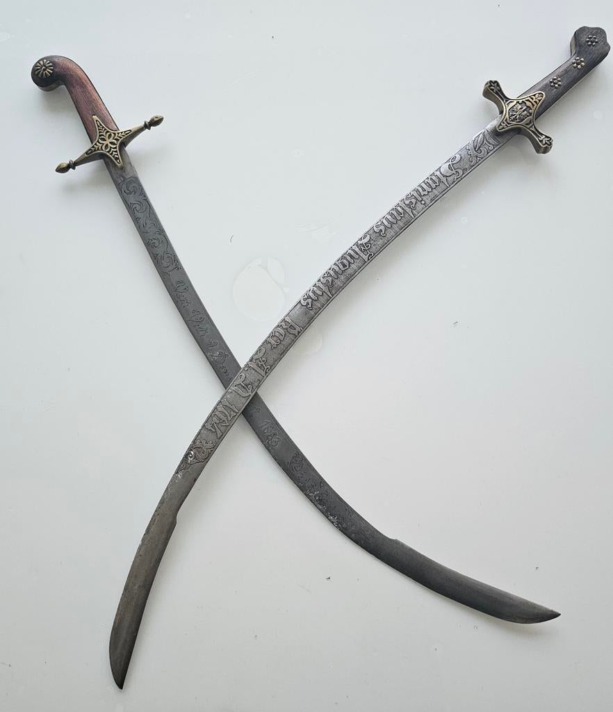 Arabische/turkse zwaarden - set, Ophalen of Verzenden, Landmacht, Overige gebieden, Zwaard of Sabel