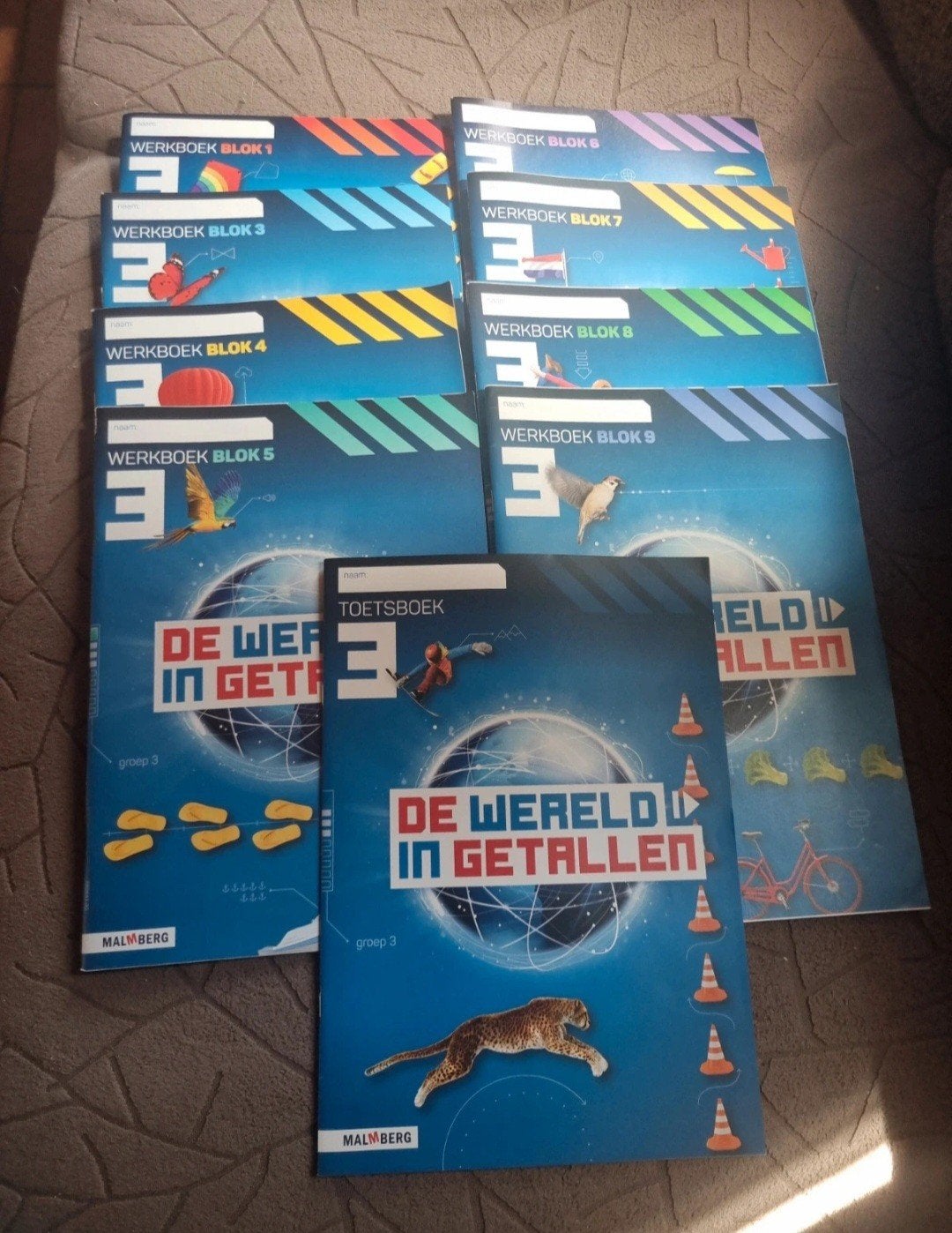 De Wereld in Getallen - Groep 3 Werkboeken & Toetsboek, Boeken, Ophalen of Verzenden, Gelezen, Malmberg