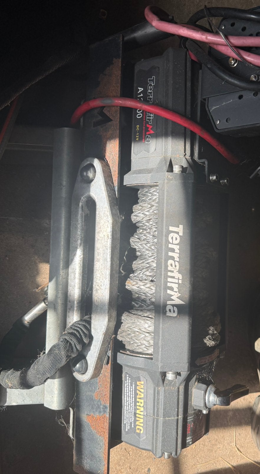 Terrafirma lier a12000 12v, Ophalen