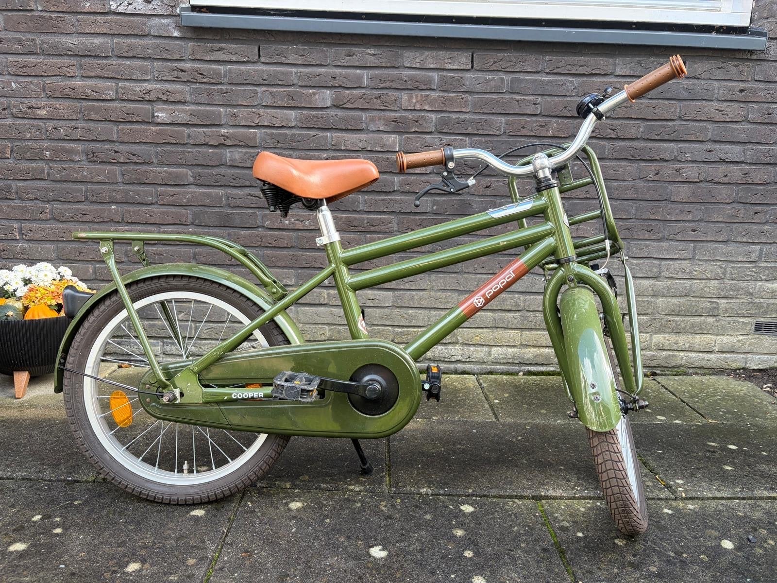 Popal Cooper 18 inch jongensfiets, Ophalen, Zo goed als nieuw, Terugtraprem, 16 tot 20 inch