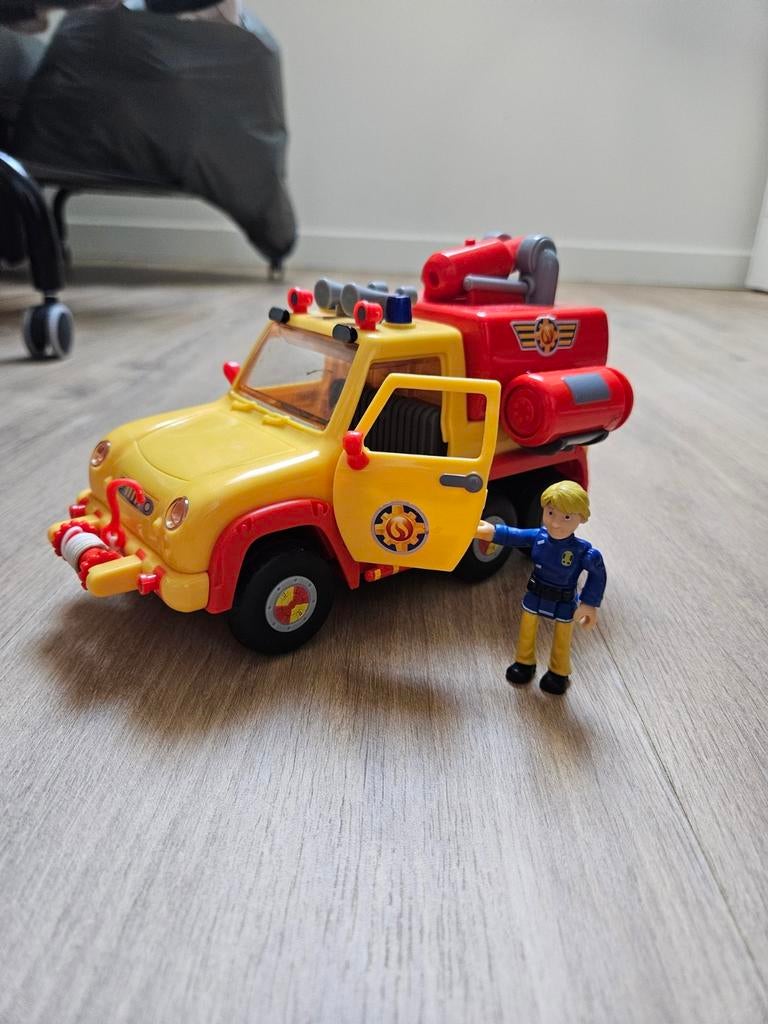 Brandweerman Sam Venus voertuig met Jenny figuur, Ophalen, Zo goed als nieuw