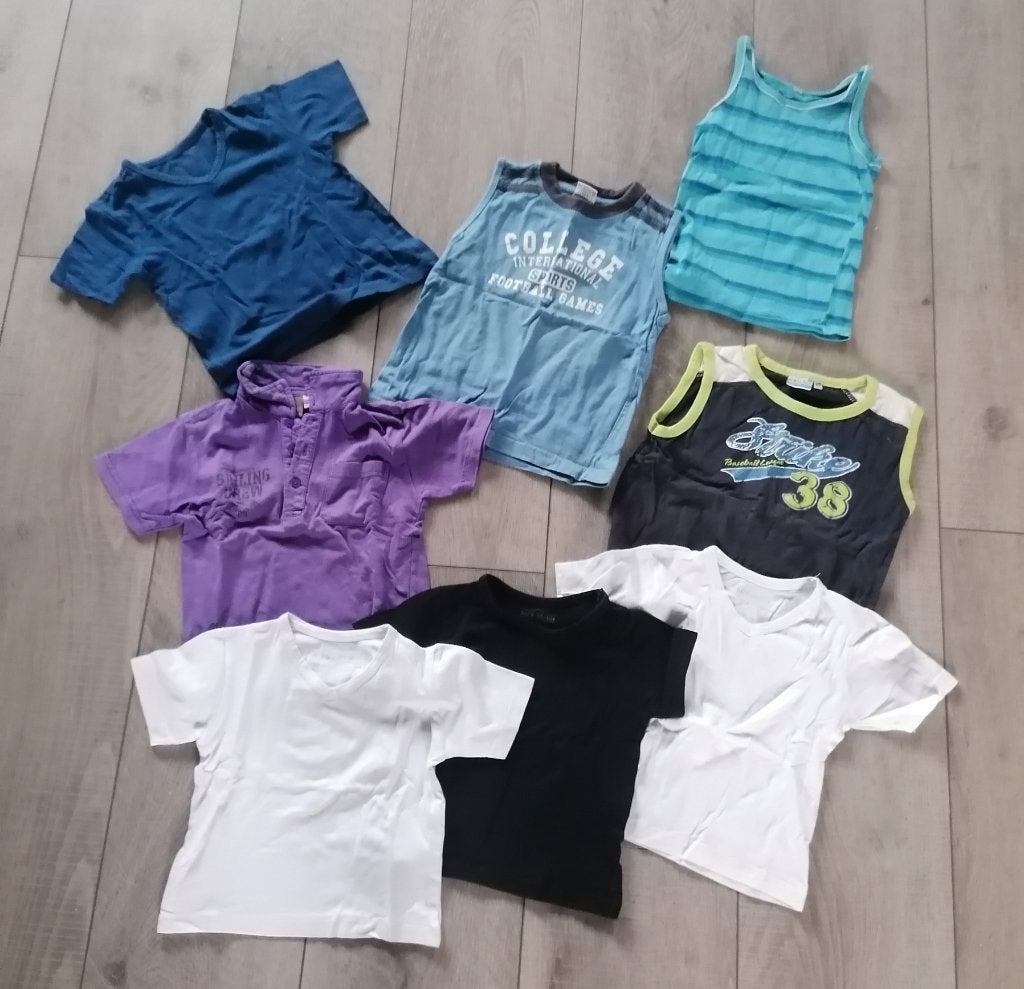 8x shirtjes maat 98, Kinderen en Baby's, Ophalen of Verzenden, Gebruikt, Jongen, Shirt of Longsleeve