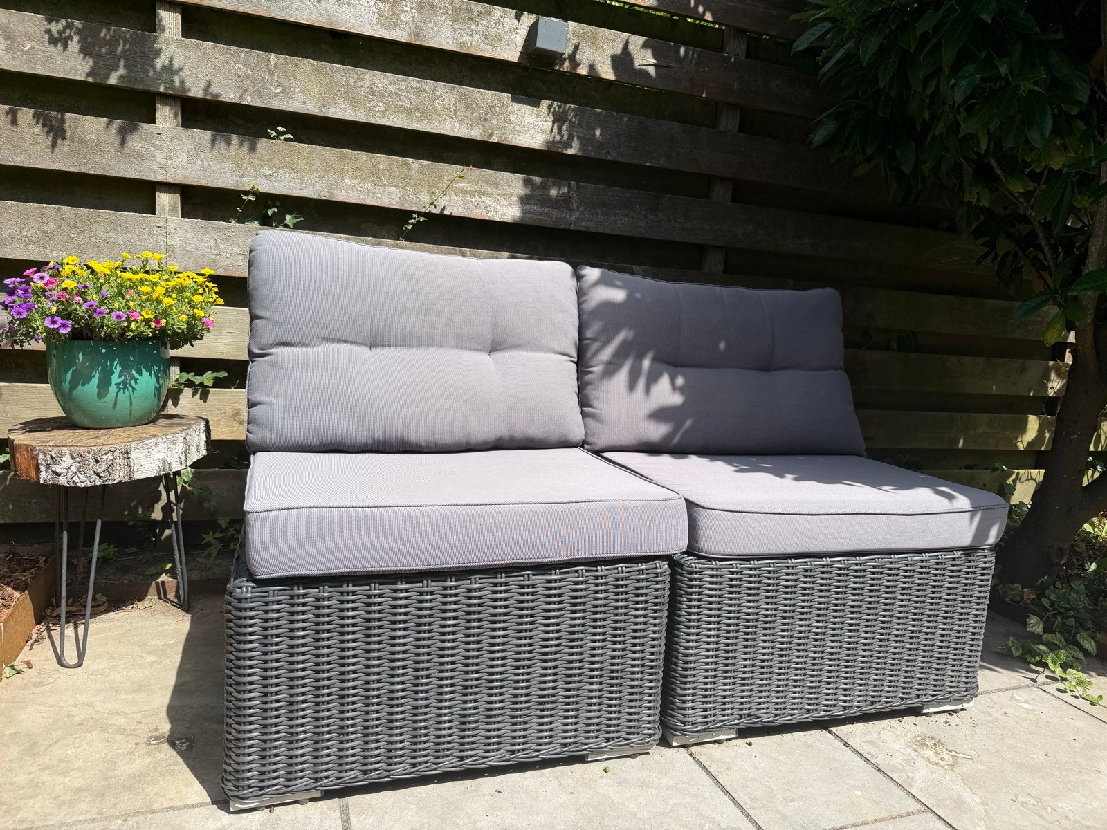 Your Own Living loungeset/stoelen, Tuin en Terras, Tuinsets en Loungesets, Zo goed als nieuw, Loungeset, Wicker, Bank