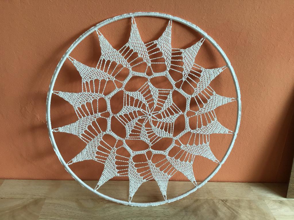 Mandala driehoeken, Ophalen, 30 cm, Handgemaakt, 30 cm