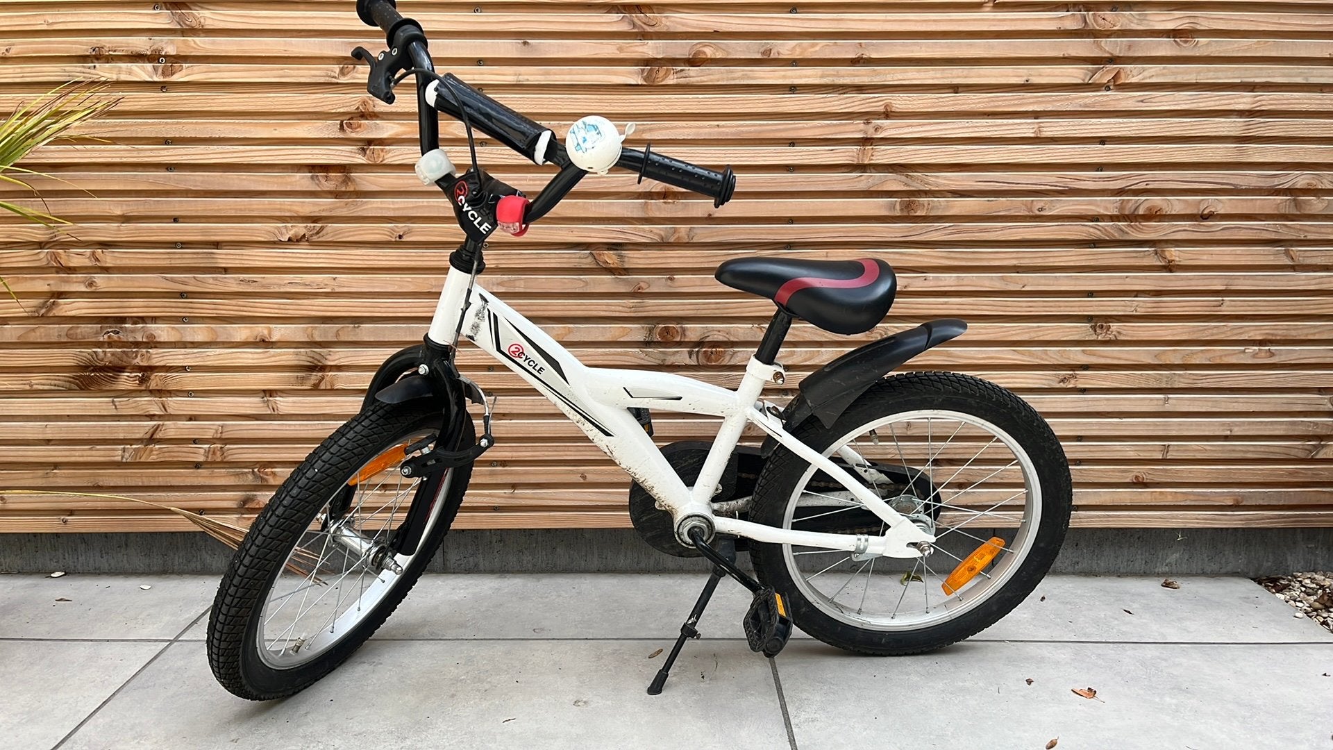 18 inch kinderfiets- jongensfiets crossfiets, Ophalen, Gebruikt, Terugtraprem, 16 tot 20 inch