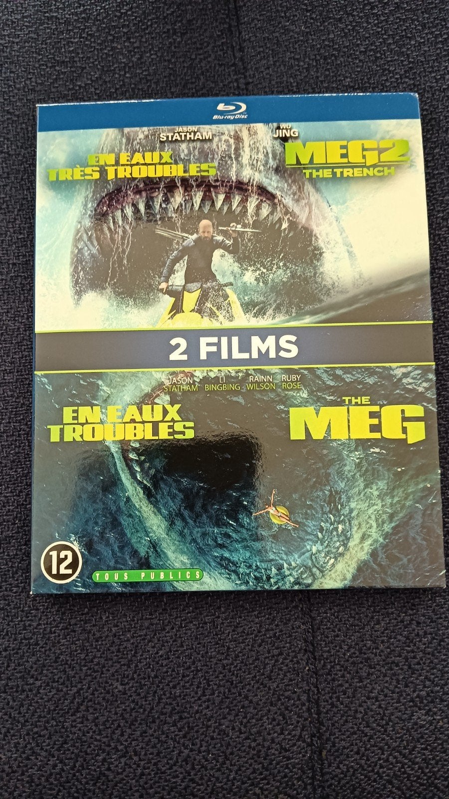 The Meg 1 en 2 bluray NL ondertiteld, Ophalen of Verzenden, Zo goed als nieuw, Actie