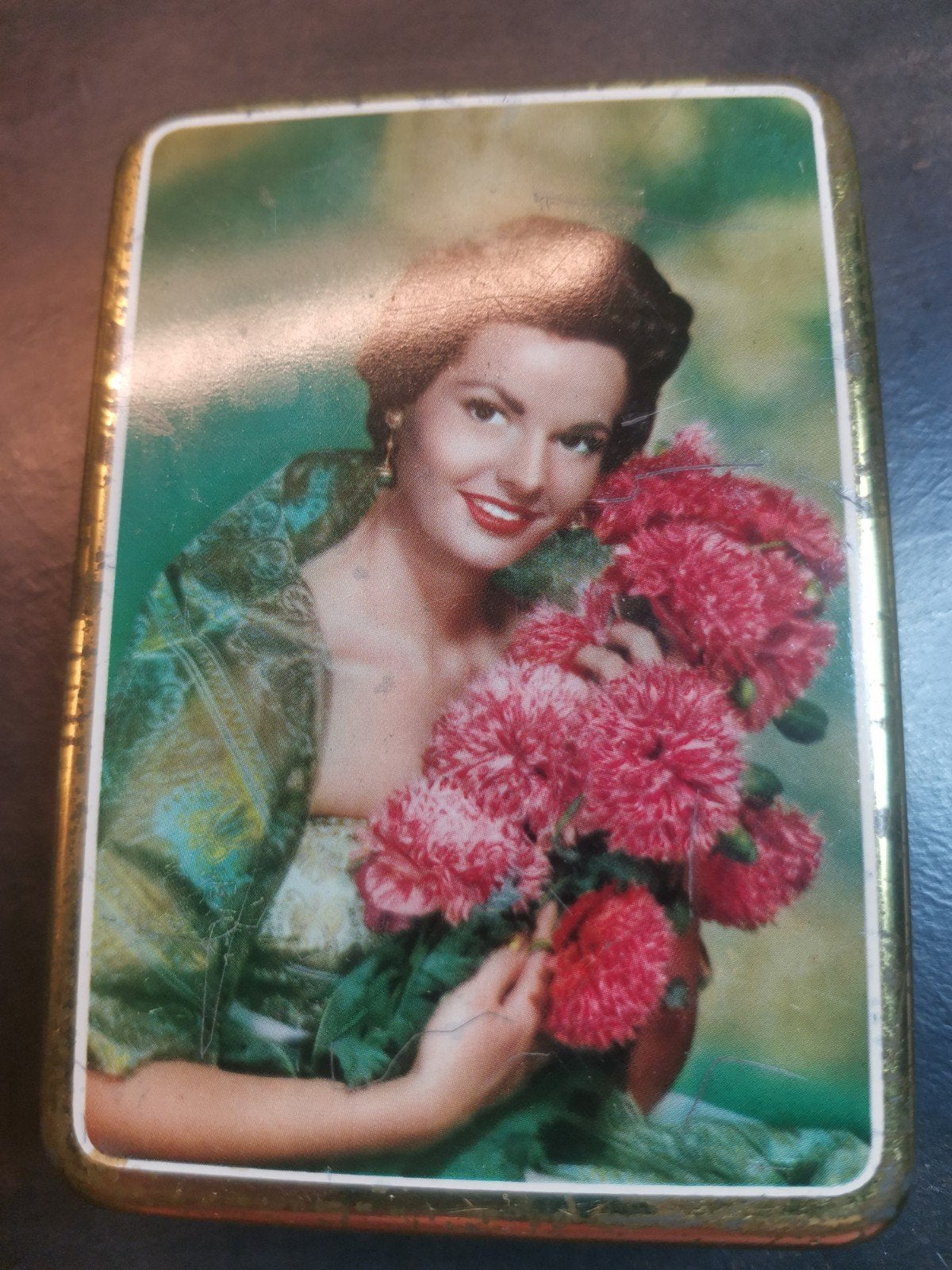 Antiek blikje Lady of Mimosa Champ Clark jaren '50/'60, Ophalen of Verzenden, Gebruikt, Overige, Overige merken