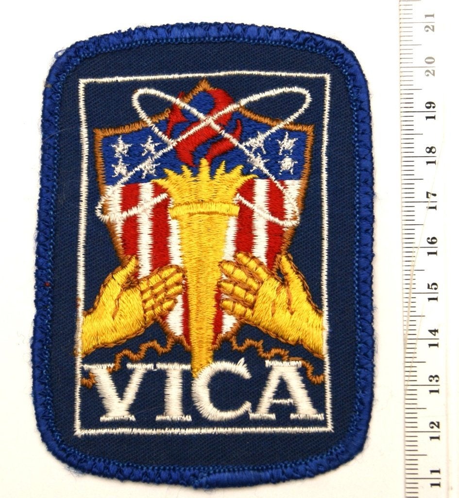 Patch embleem USA VICA - Army / Civiel jaren 50 - 60, Ophalen of Verzenden, Overige soorten, Amerika, Embleem of Badge