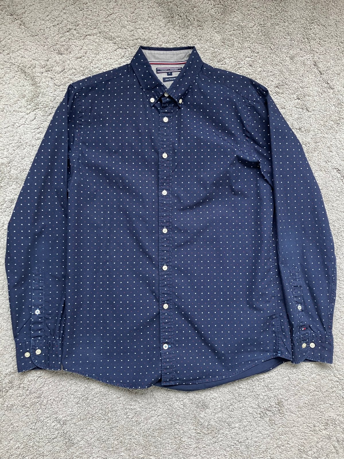 Tommy Hilfiger overhemd blauw maat M - zo goed als nieuw, Kleding | Heren, Overhemden, Ophalen of Verzenden, Zo goed als nieuw