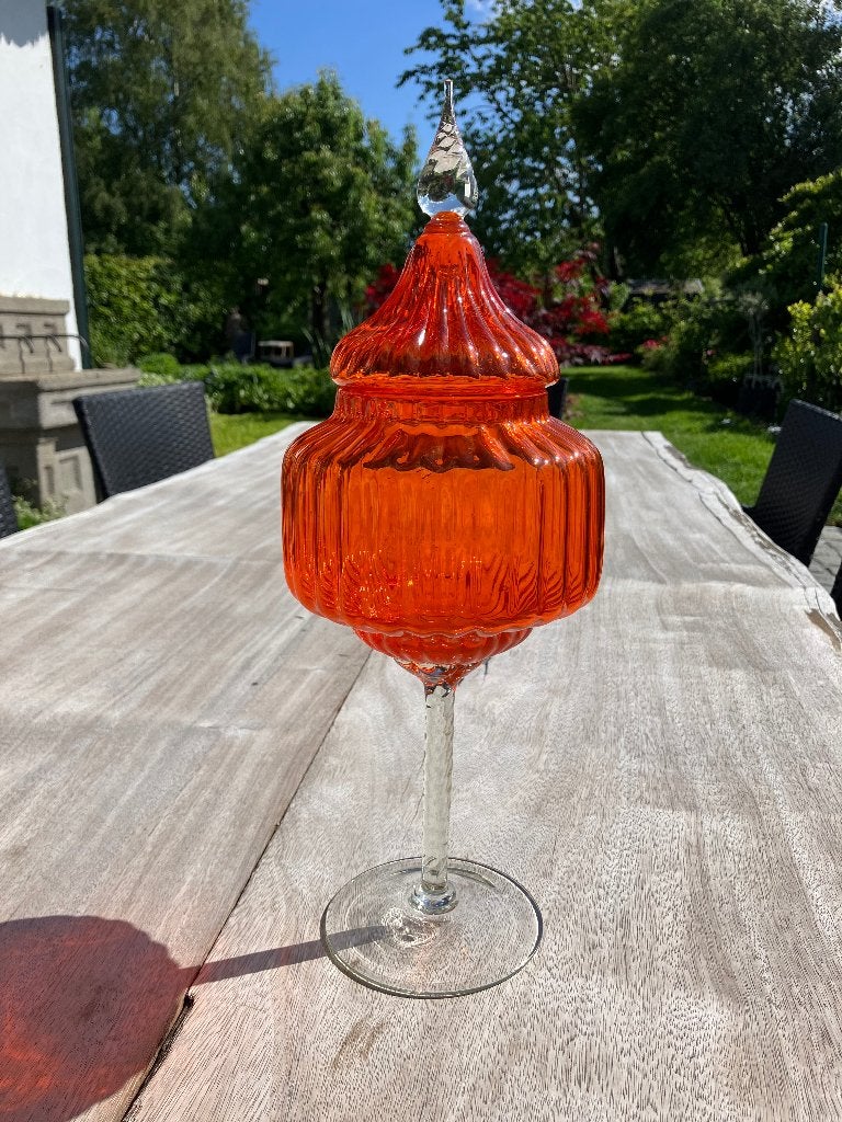 Mid-century Empoli Italy Candy dish, Antiek en Kunst, Antiek | Glas en Kristal, Ophalen