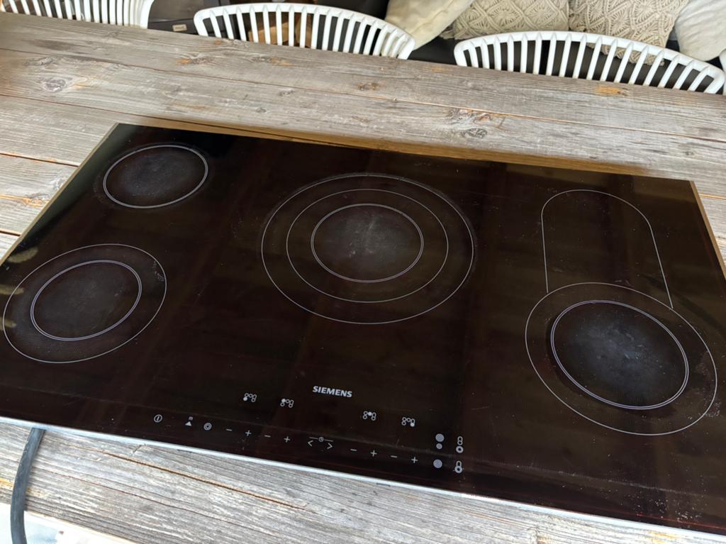 Grote Siemens electrische kookplaat 90x51,5 cm, Ophalen, Gebruikt, Inbouw, Elektrisch