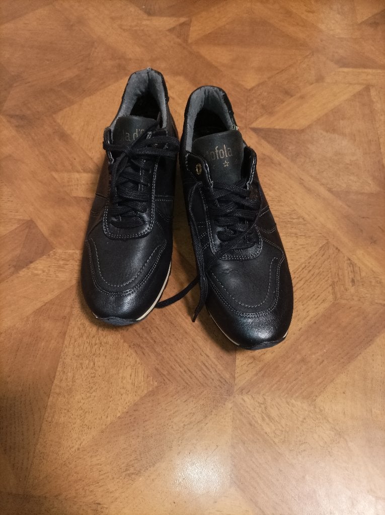 Pantofola d'Oro leren sneakers zwart maat 39, Zwart, Ophalen of Verzenden, Sneakers of Gympen, Zo goed als nieuw