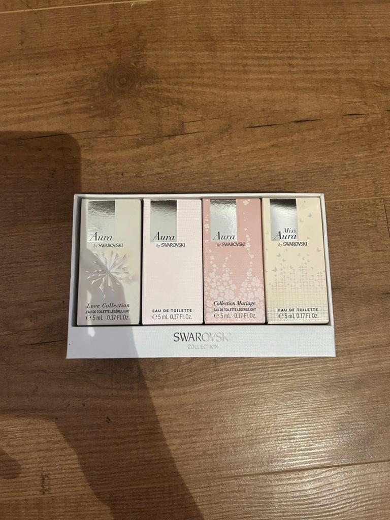 Swarovski Aura Mini Parfum Set - 4x 5ml Eau de Toilette, Ophalen of Verzenden, Nieuw