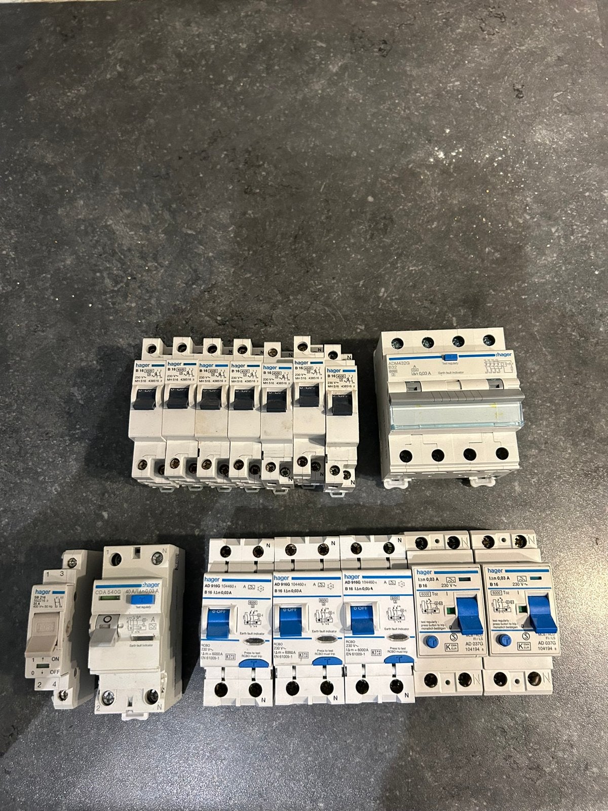 Complete set hager groepenkast automaten, Ophalen of Verzenden, Nieuw, Hager, Aardlekschakelaar