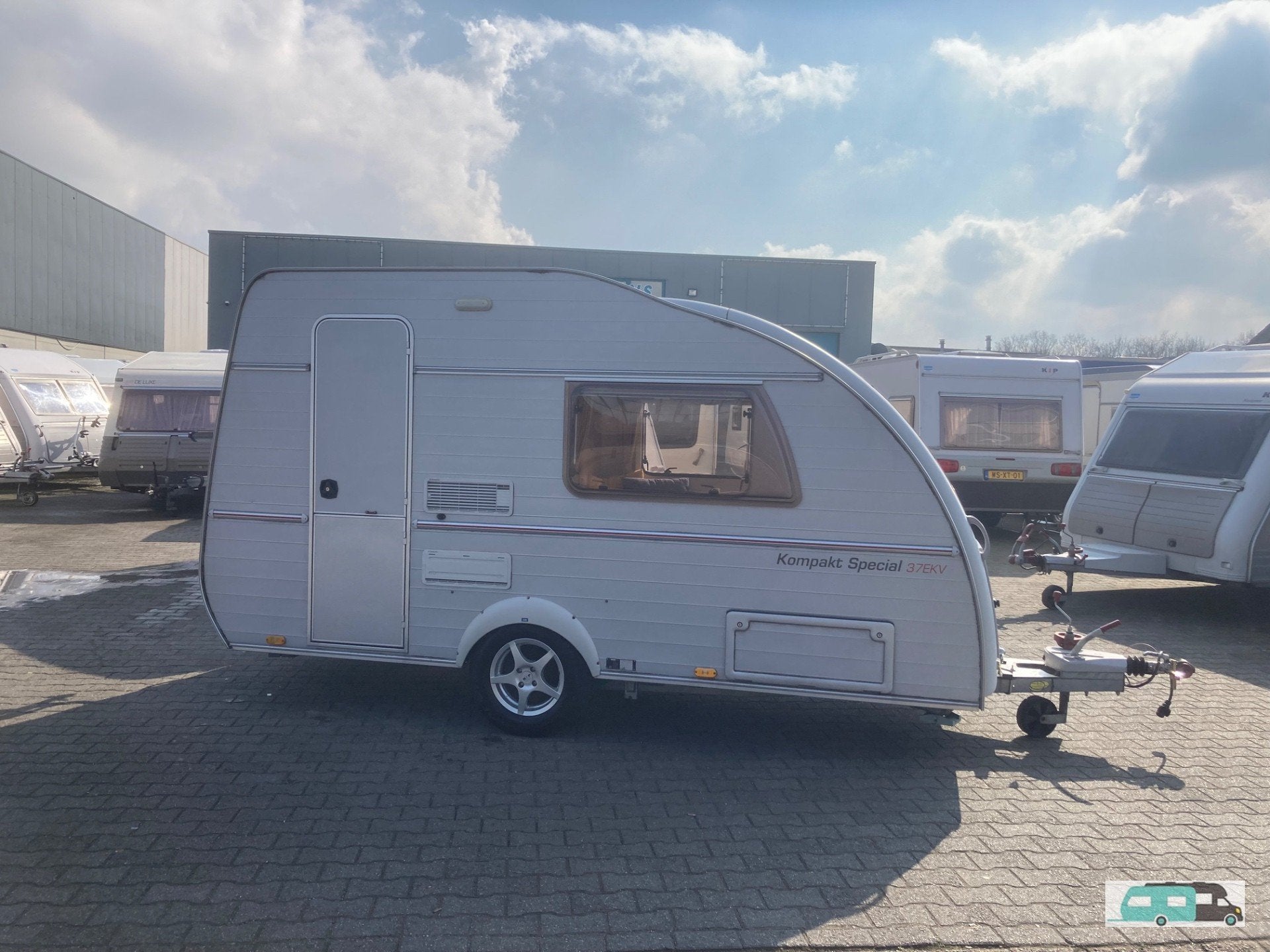 Kip Kompakt 37EK 2004 (bj 2004), Caravans en Kamperen, Kip, Bedrijf, 500 - 750 kg, Luifel