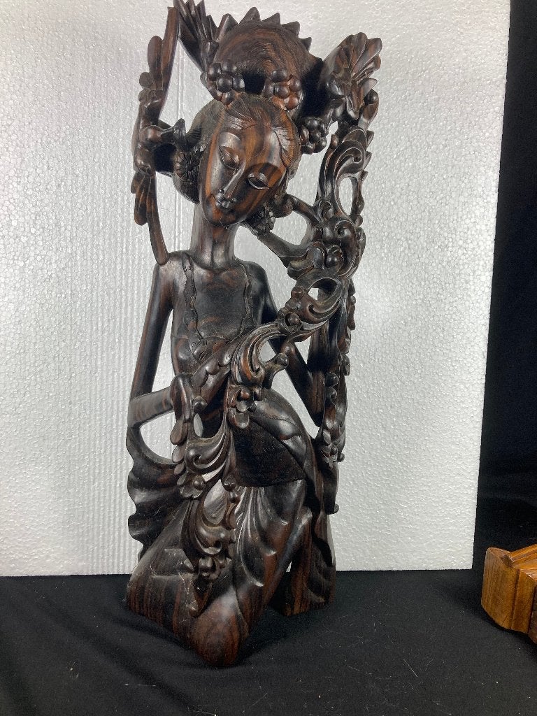 Groot Indisch Balinees coromandel houten beeld Bali, Ophalen of Verzenden, Handgemaakt, 20 - 50 cm, Beeld