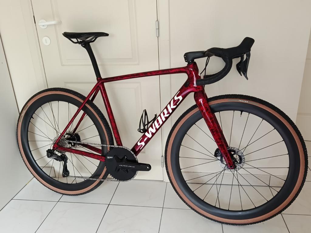 S-works Crux gravelbike - Ultegra DI2 12sp - Roval cockpit, Carbon, Zo goed als nieuw, Meer dan 20 versnellingen, 53 tot 57 cm