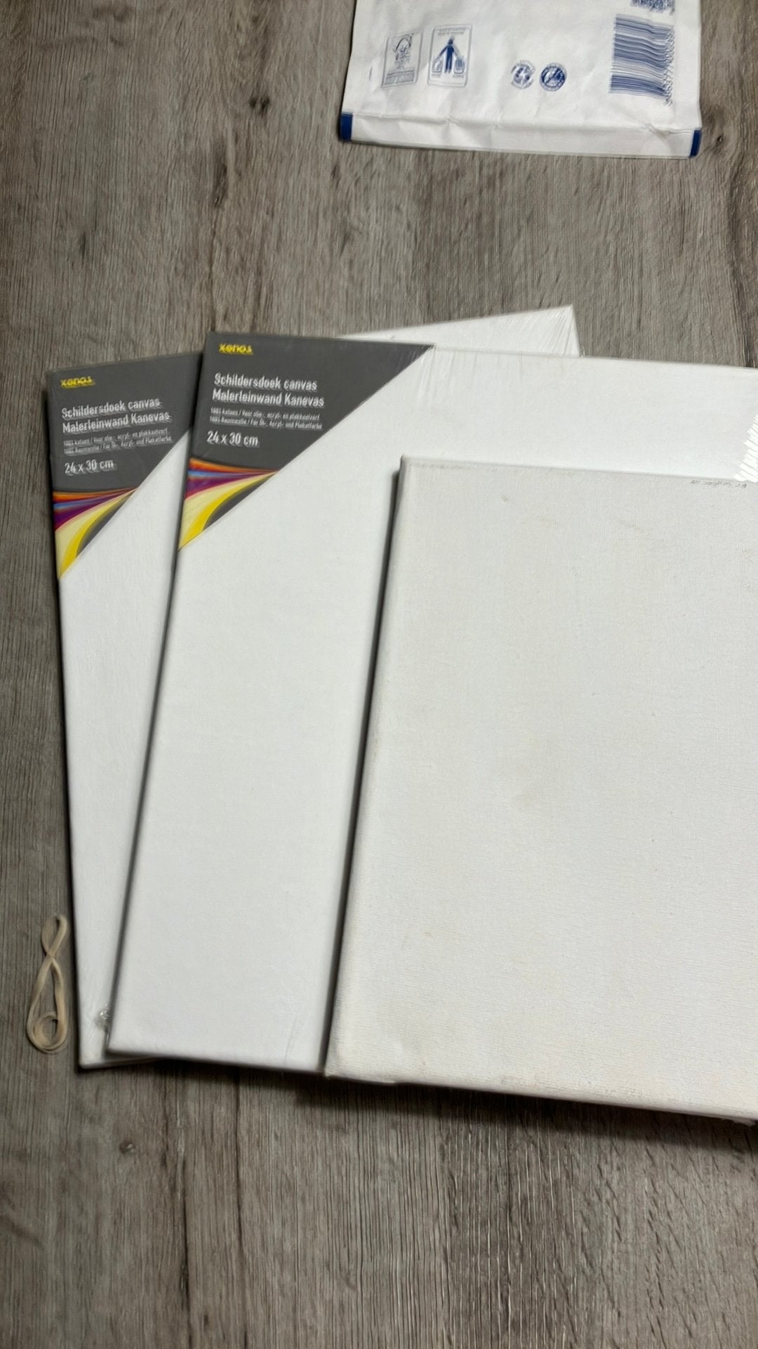 Schildersdoek canvas drie stuks, Ophalen of Verzenden, Zo goed als nieuw