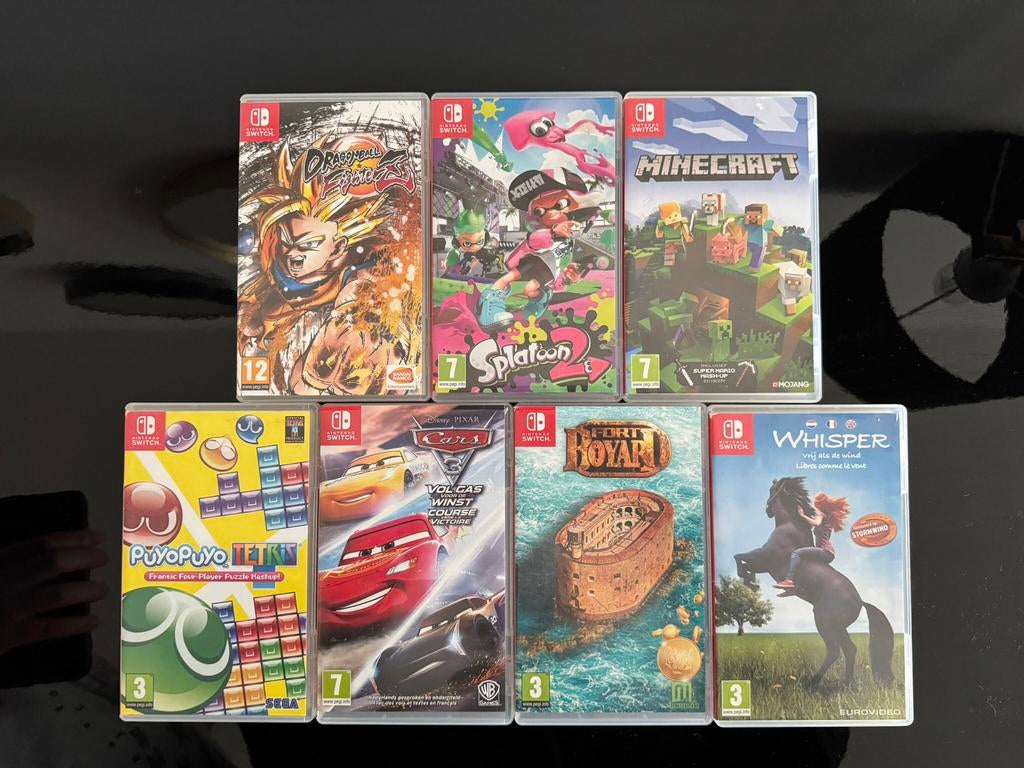 Nitendo spelletjes: mincraft, dragon ball fighterZ etc., Spelcomputers en Games, Ophalen of Verzenden, Zo goed als nieuw, Switch Original