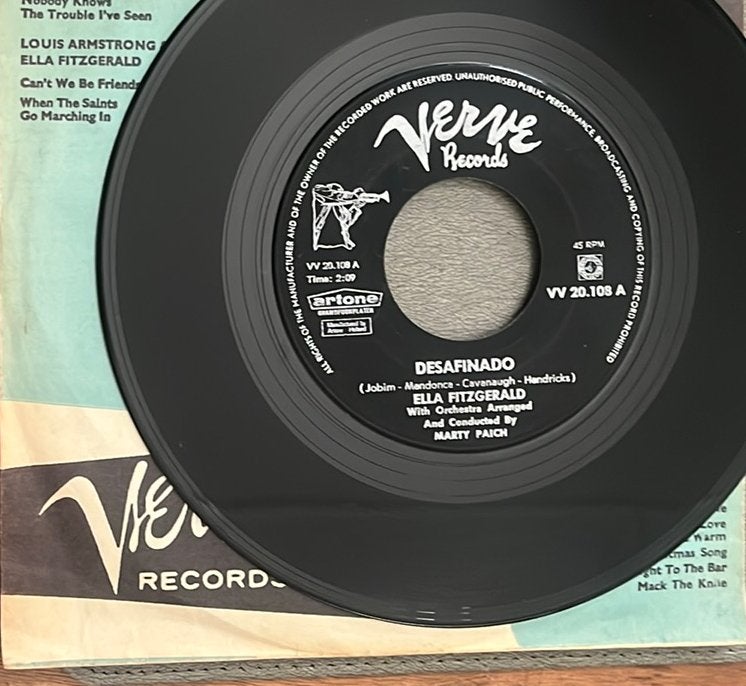 Ella Fitzgerald - Desafinado 7” NL 1962, Cd's en Dvd's, Vinyl Singles, Gebruikt, 7 inch, Single, Ophalen of Verzenden