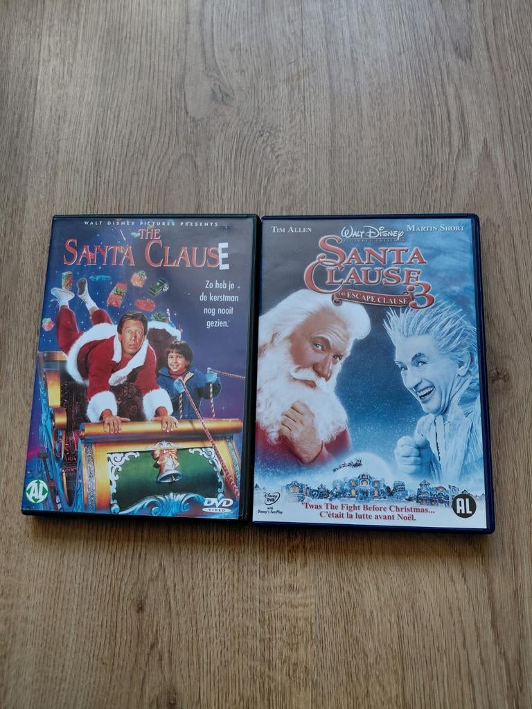 Walt Disney The Santa 1 en 3 op dvd., Avontuur, Alle leeftijden, Ophalen of Verzenden, Zo goed als nieuw