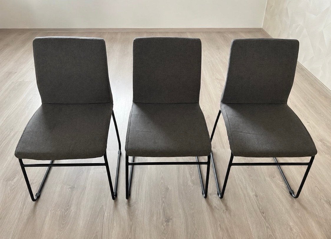 GRATIS OPHALEN 3 Yisk stoelen, Ophalen, Gebruikt, Drie, Stof